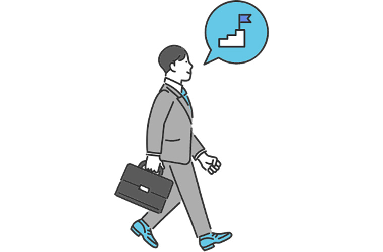 スーツを着ている男性のイラスト